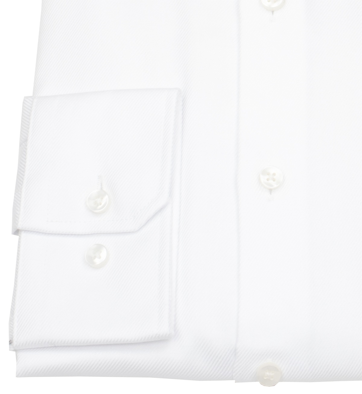 Seidensticker Hemd - Shaped Fit - Kentkragen - Twill Struktur - weiß