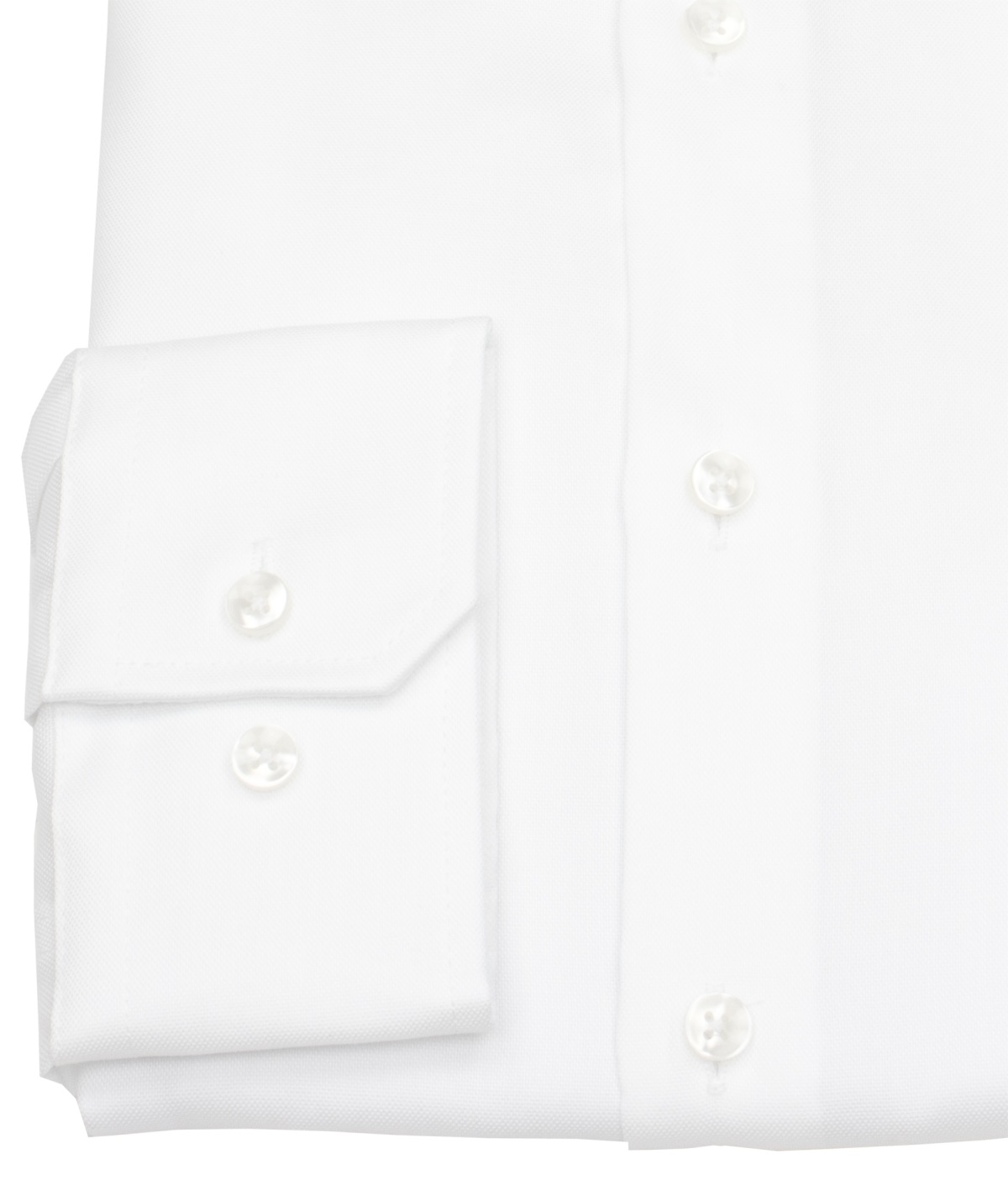 Seidensticker Chemise - Slim Fit - col requin - structure Oxford - blanc