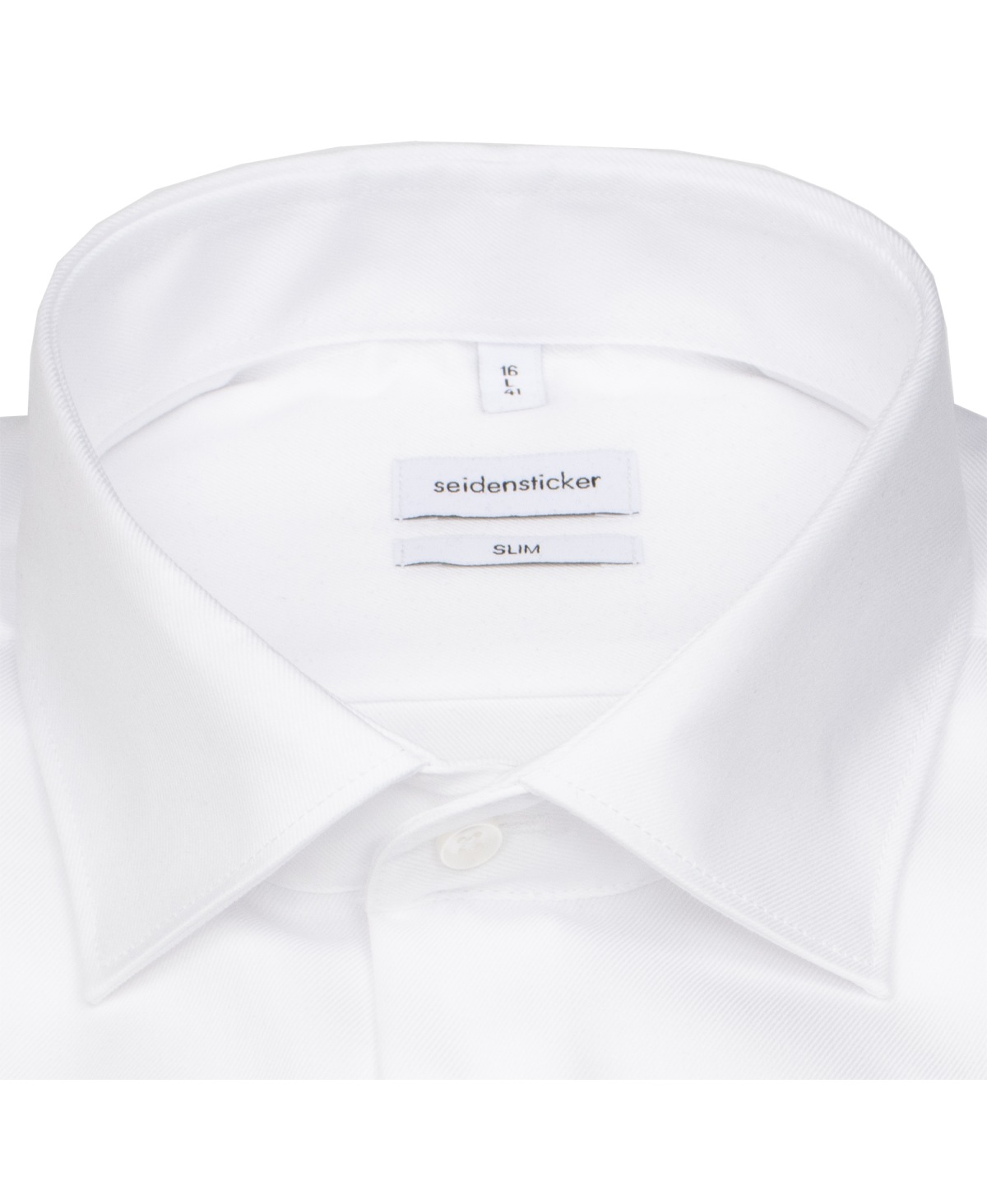 Seidensticker Hemd - Slim Fit - Kentkragen - Feintwill - weiß - ohne OVP