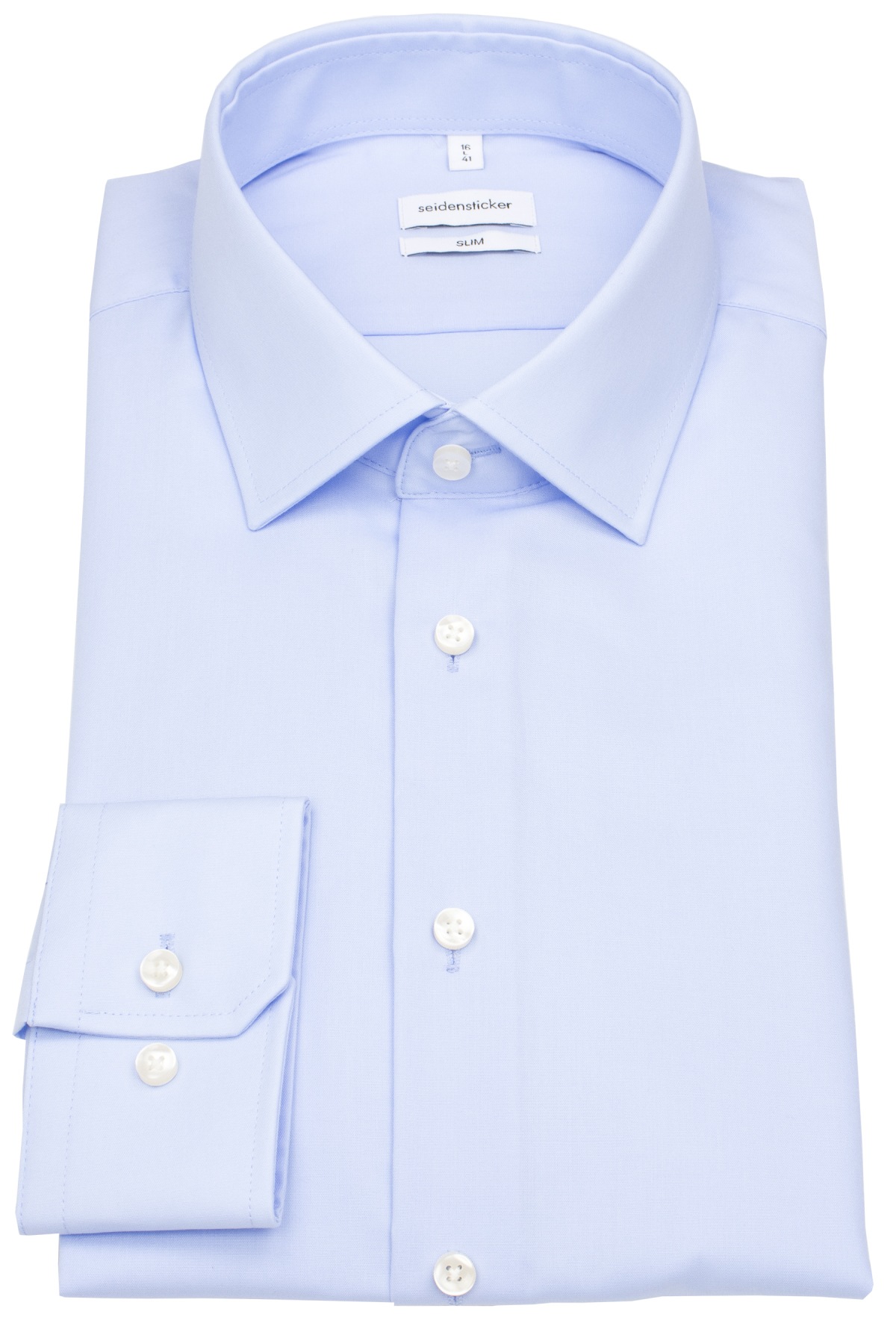 Seidensticker Chemise - Slim Fit - col Kent - bleu clair