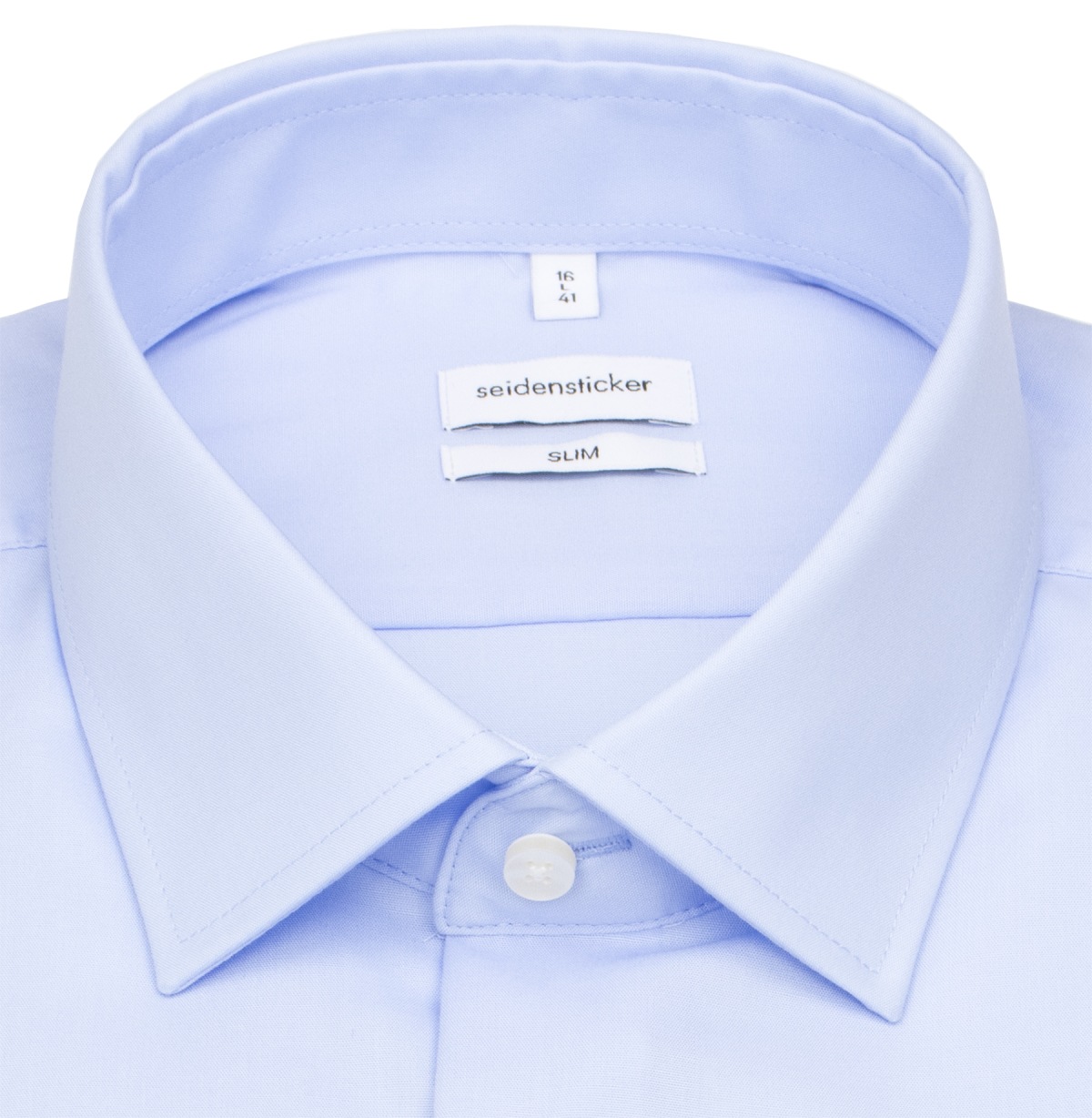 Seidensticker Chemise - Slim Fit - col Kent - bleu clair