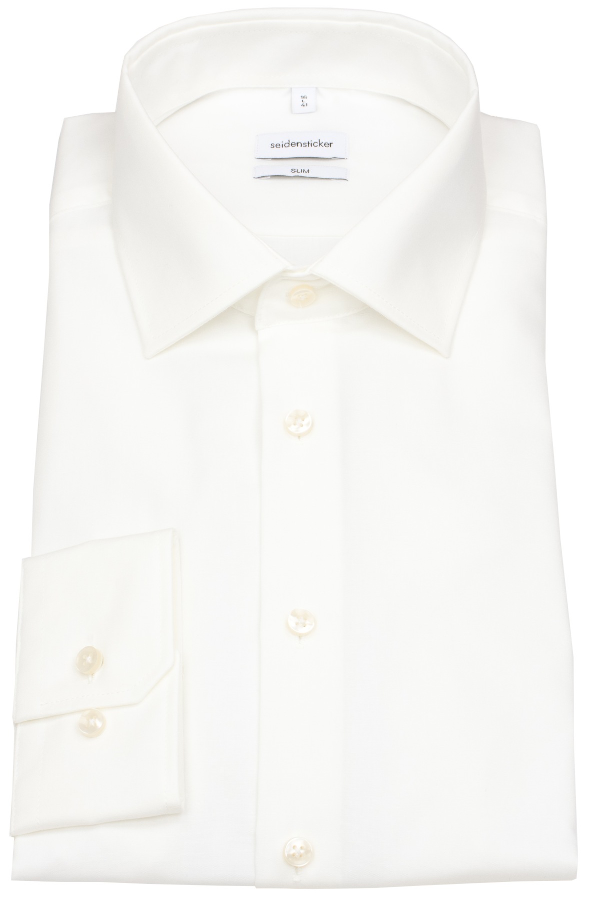 Seidensticker Hemd - Slim Fit - Kentkragen - helles beige