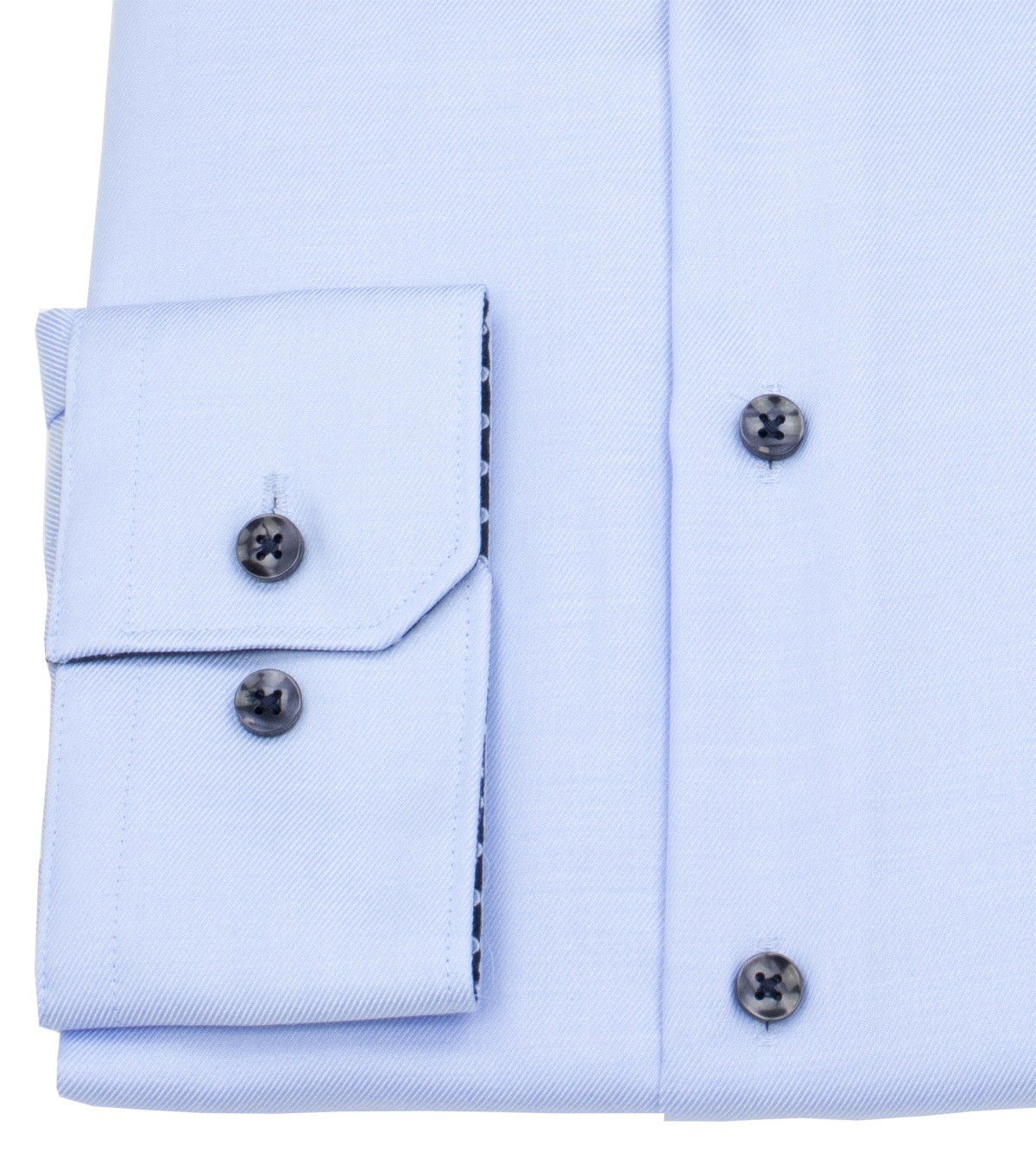 Seidensticker Chemise - Slim Fit - col Kent - boutons contrastés - bleu clair