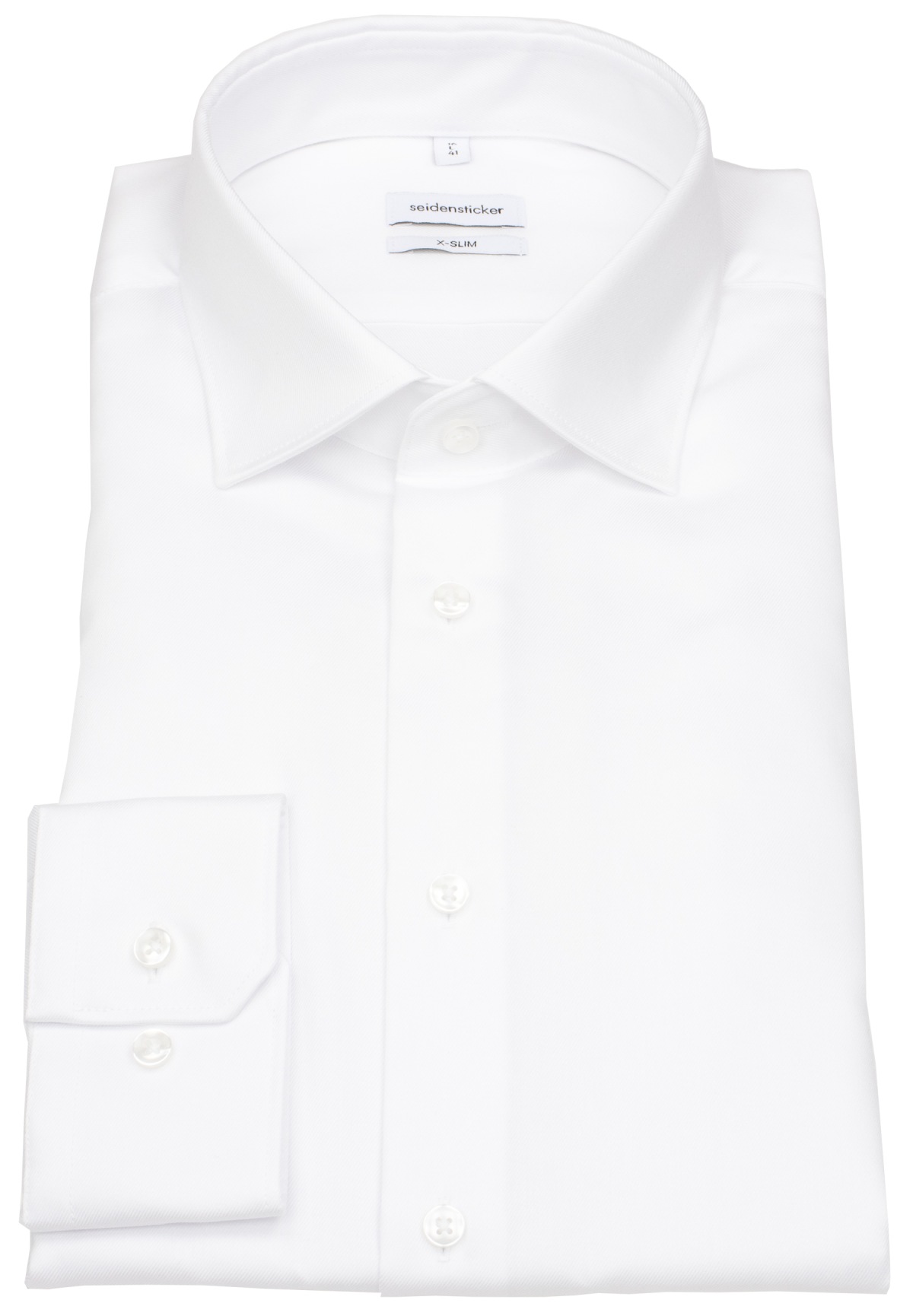 Seidensticker Hemd - X-Slim Fit - Kentkragen - Feintwill - weiß