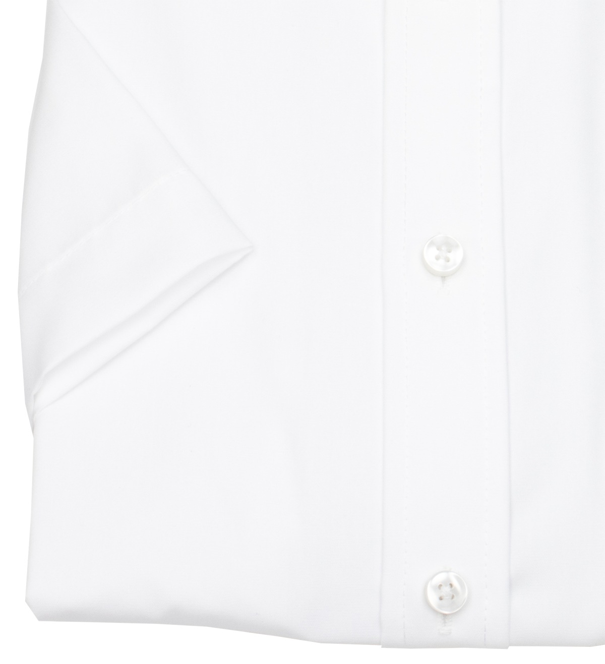 Seidensticker Short-sleeved shirt - Regular Fit - Button-down collar - white