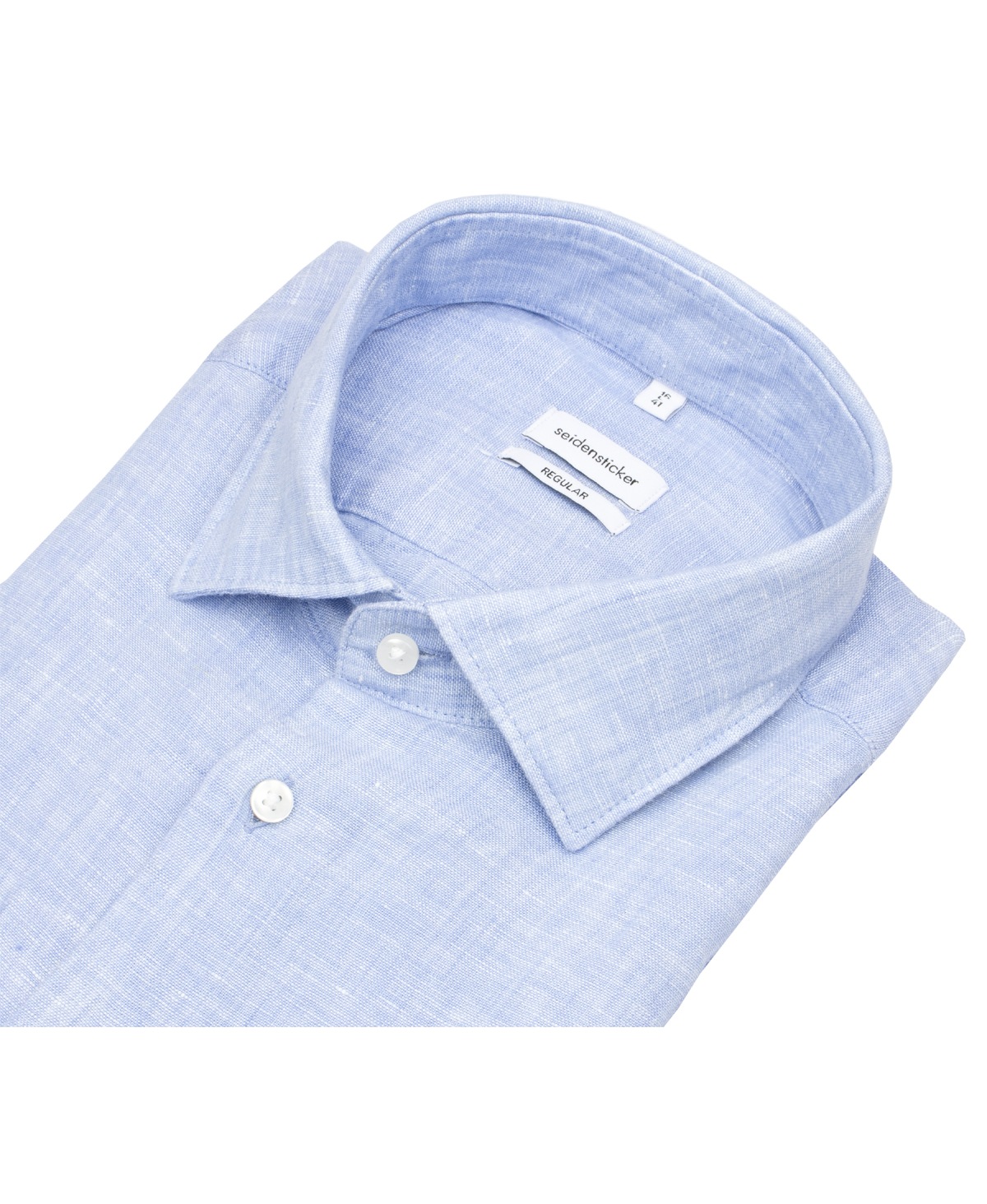 Seidensticker Leinenhemd - Regular Fit - hellblau