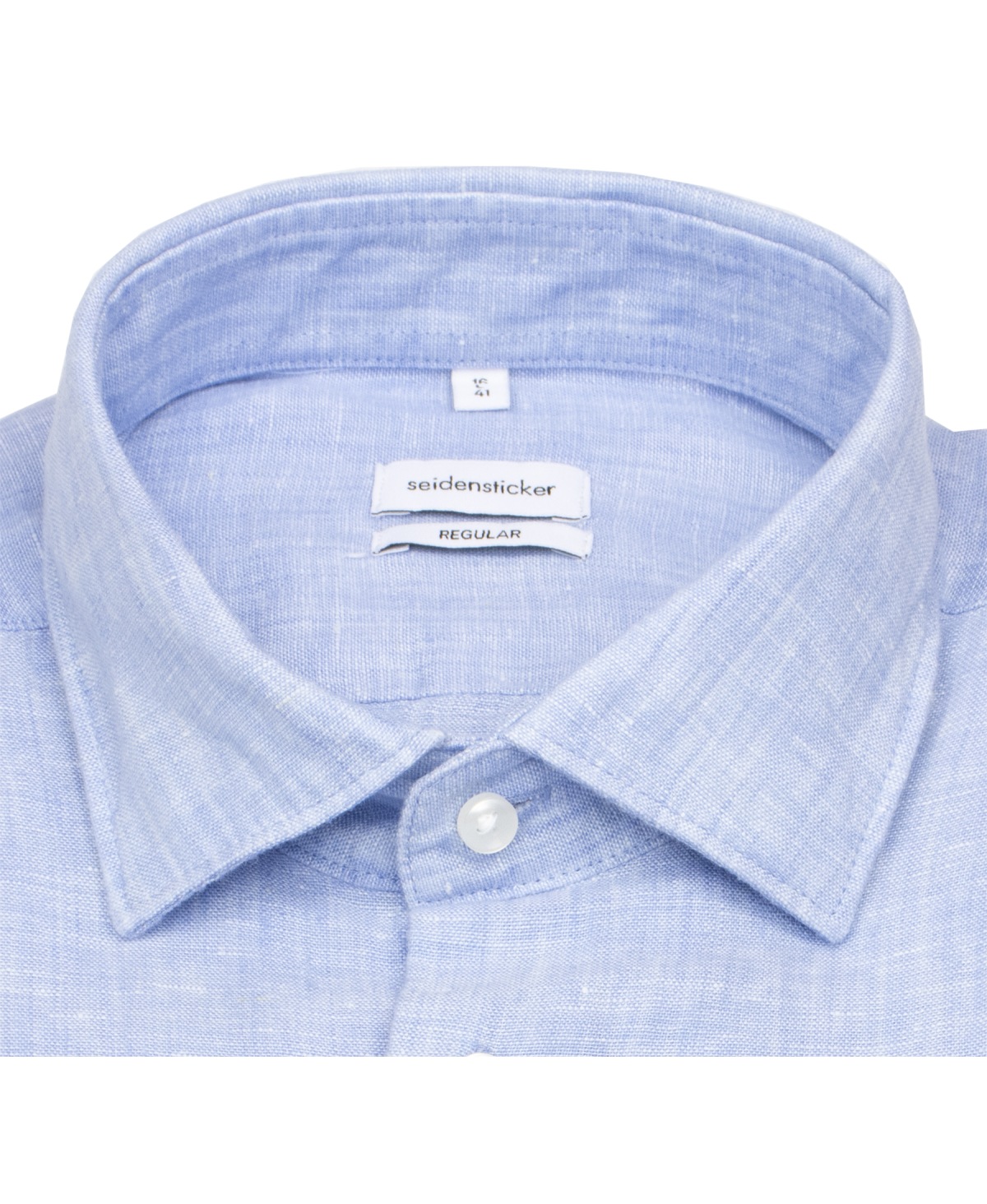 Seidensticker Leinenhemd - Regular Fit - hellblau