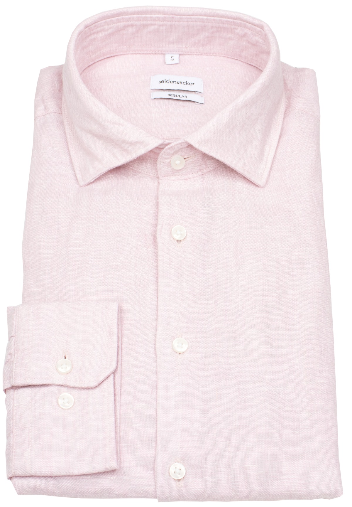 Seidensticker Leinenhemd - Regular Fit - rosé