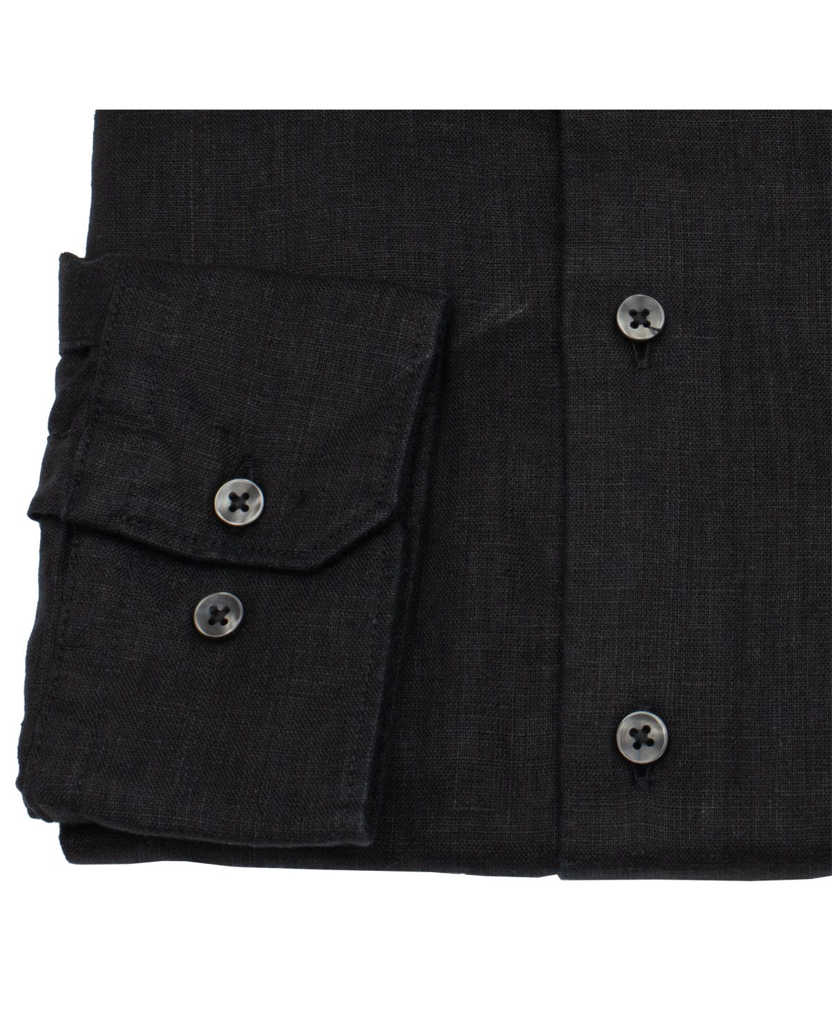 Seidensticker Leinenhemd - Regular Fit - schwarz