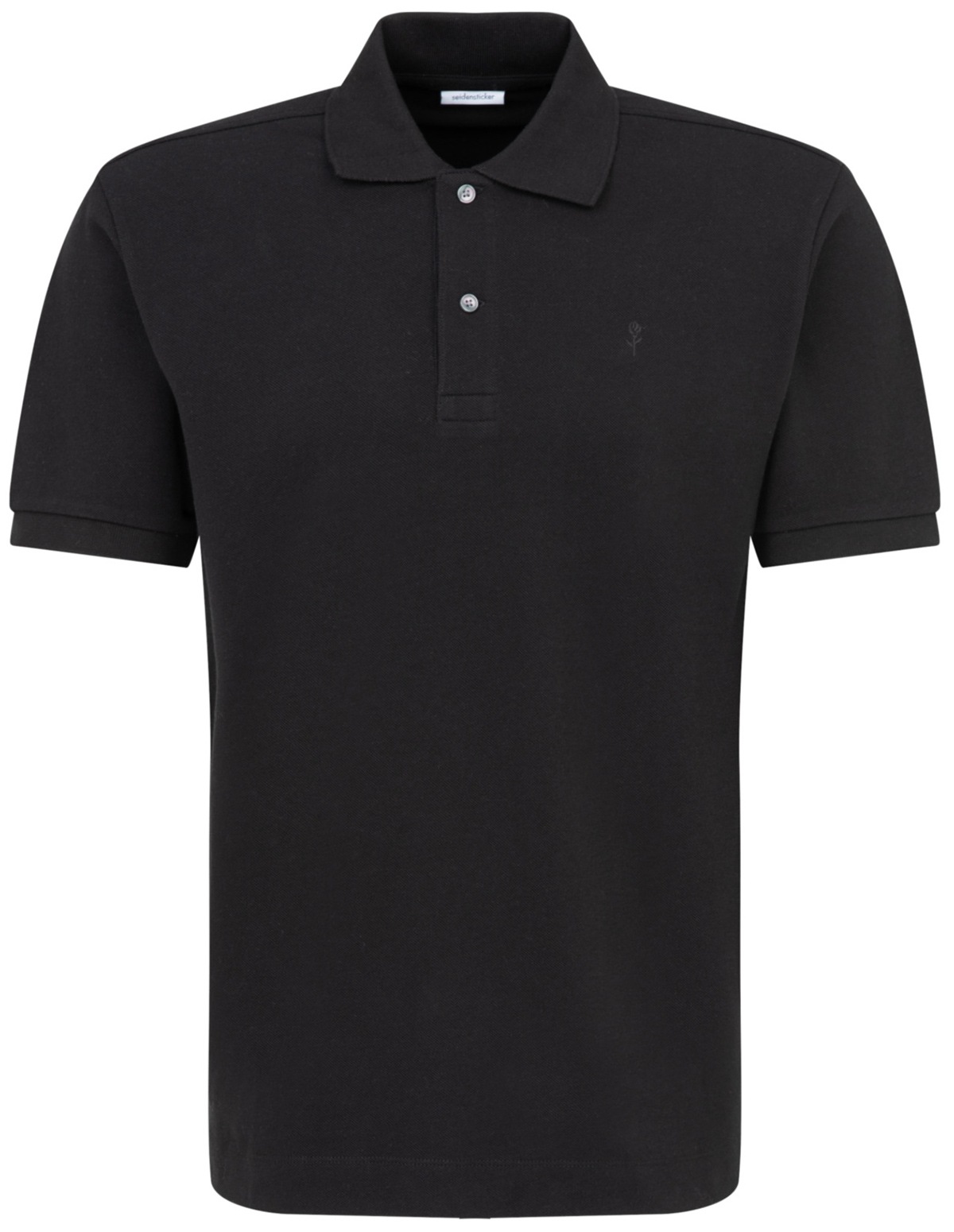 Seidensticker Poloshirt - Regular Fit - Piqué - schwarz