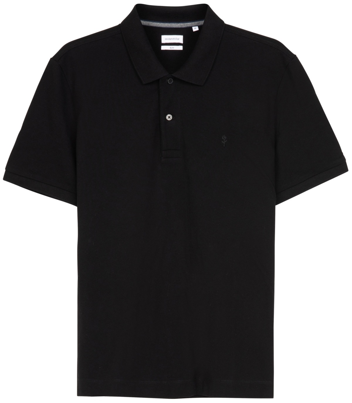 Seidensticker Poloshirt - Slim Fit - Piqué - schwarz