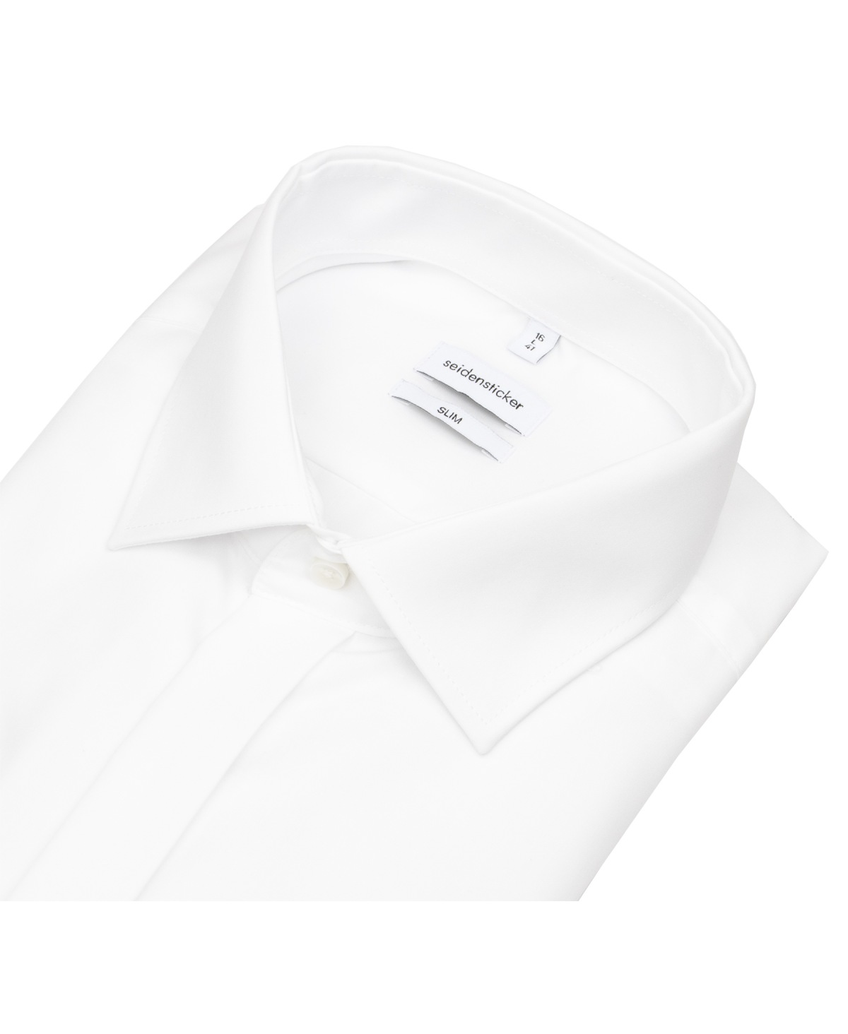 Seidensticker Smokinghemd - Slim Fit - Kentkragen - weiß