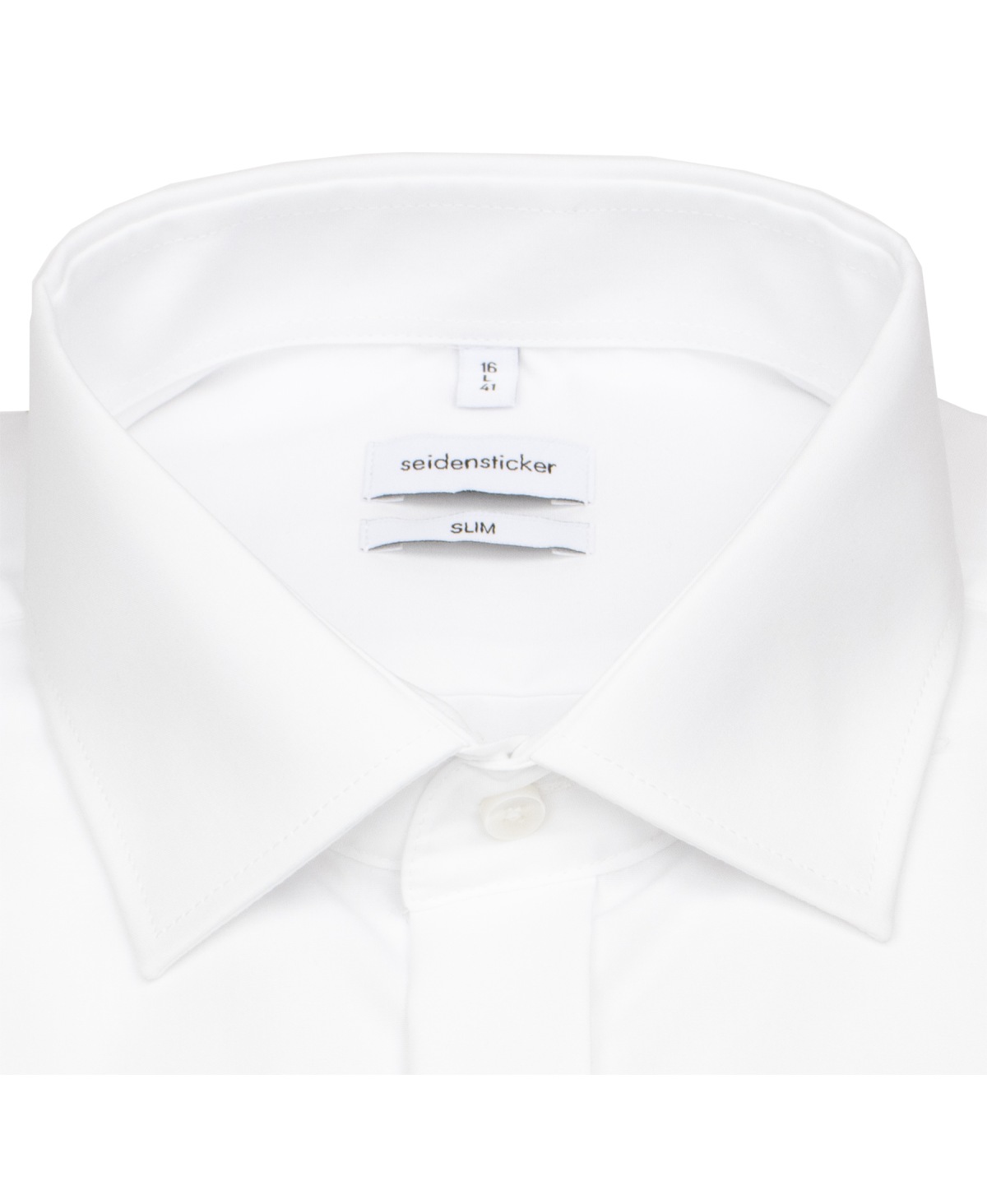 Seidensticker Smokinghemd - Slim Fit - Kentkragen - weiß