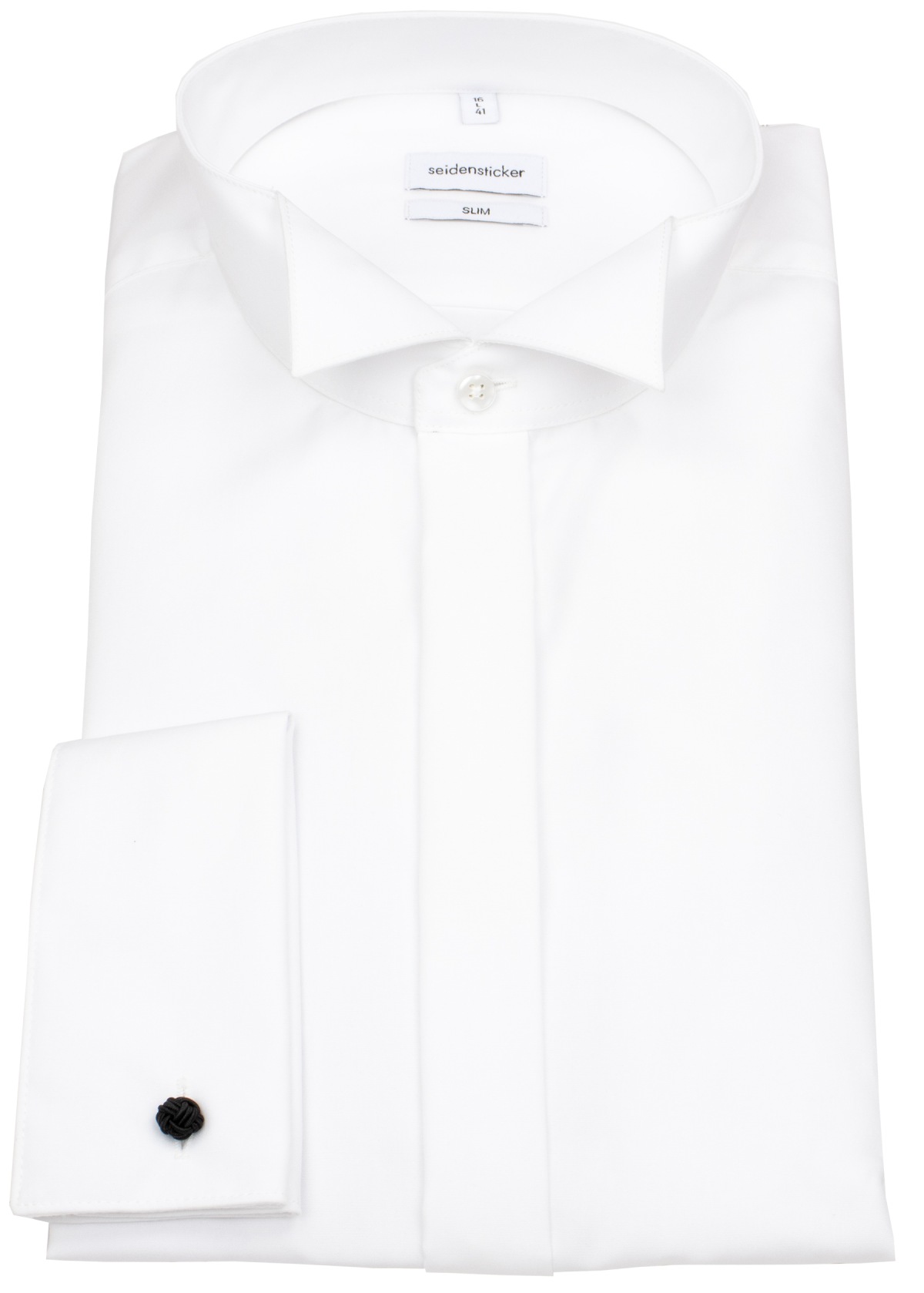 Seidensticker Smokinghemd - Slim Fit - Kläppchenkragen - weiß