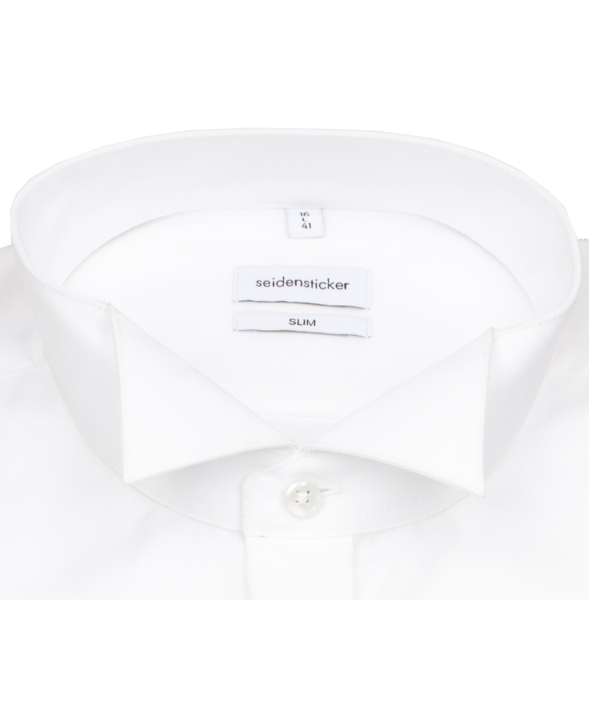 Seidensticker Smokinghemd - Slim Fit - Kläppchenkragen - weiß