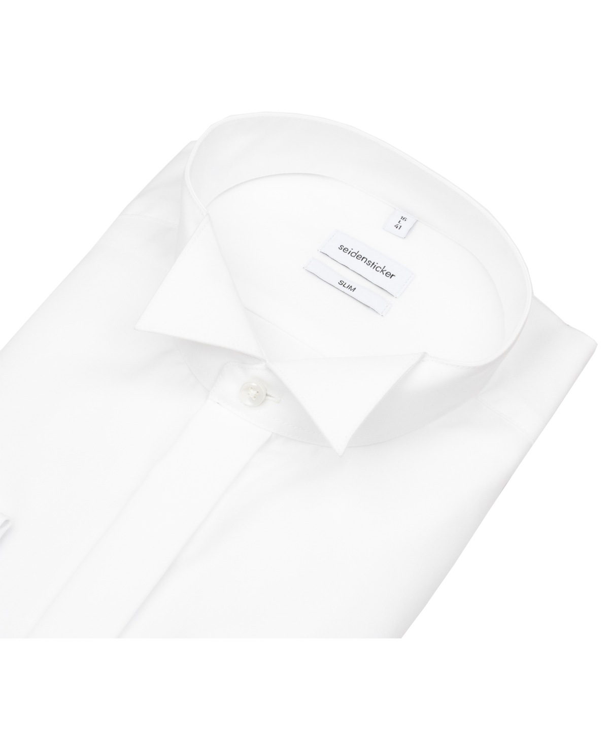 Seidensticker Smokinghemd - Slim Fit - Kläppchenkragen - weiß - ohne OVP