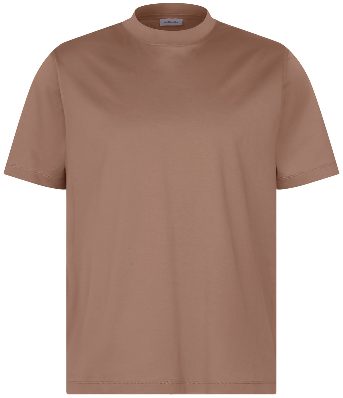 Seidensticker T-Shirt - Regular Fit - Rundhals-Ausschnitt - braun