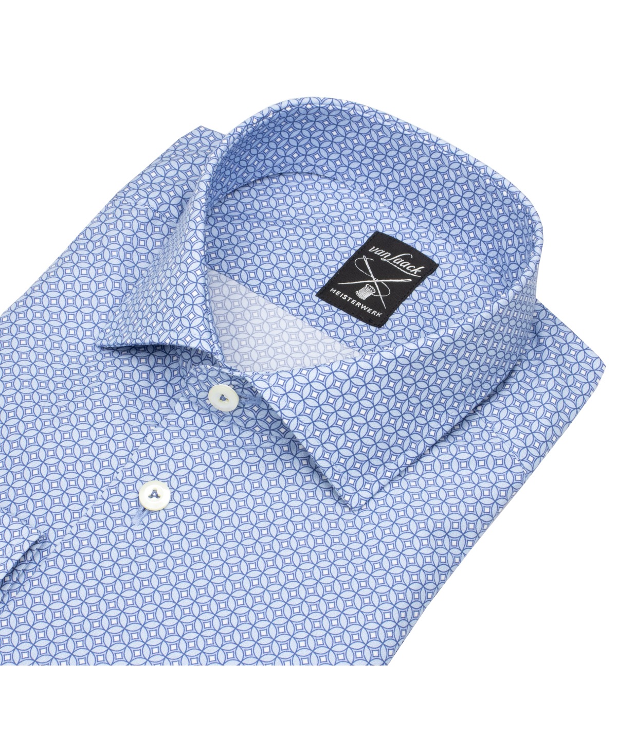 van Laack Hemd - Tailor Fit - Haikragen - Meisterwerk - hellblau / weiß