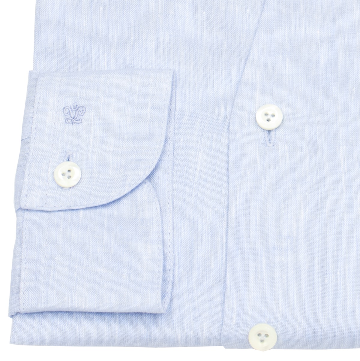 van Laack Leinenhemd - Tailor Fit - Stehkragen - hellblau