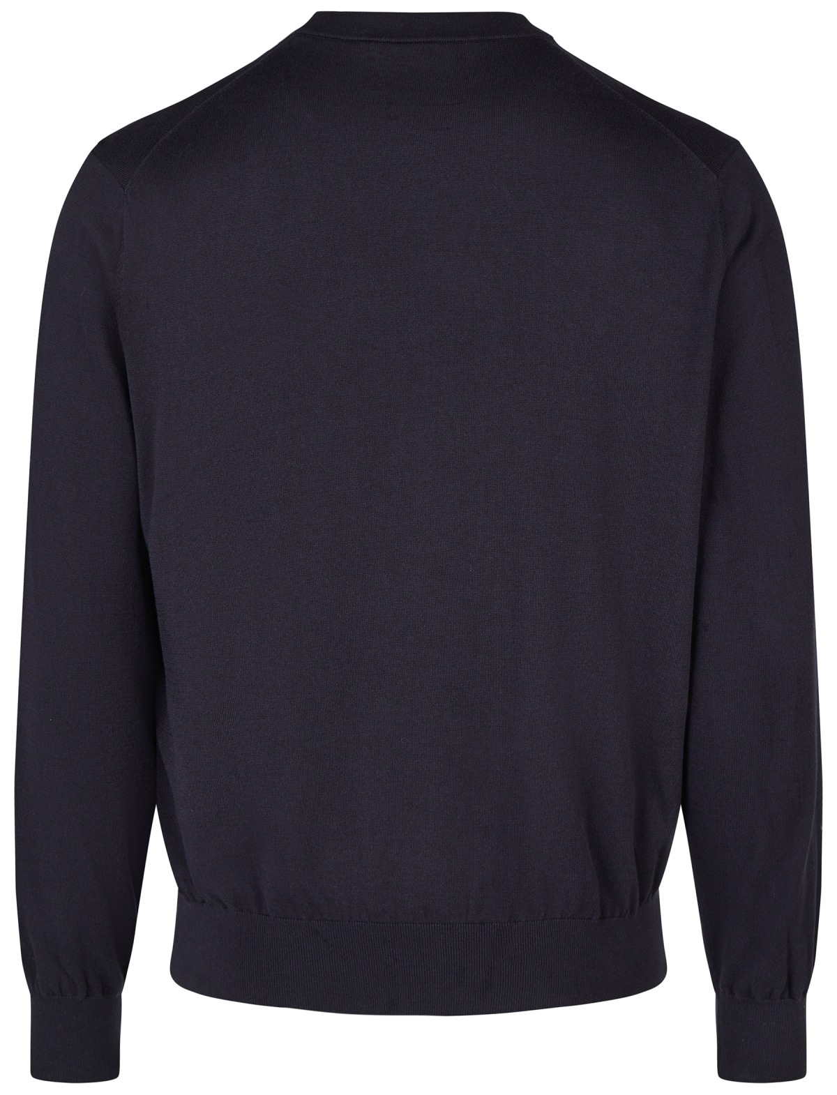 van Laack Pullover - Rundhals - Baumwolle mit Seide - dunkelblau