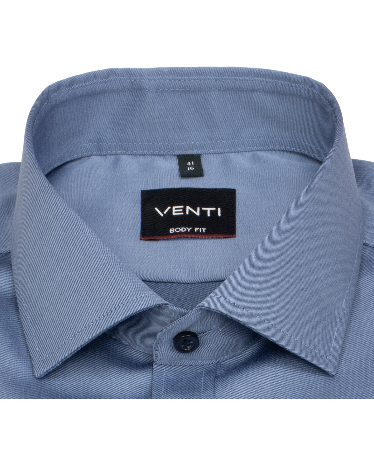Venti Hemd - Body Fit - Kentkragen - Twill - blau