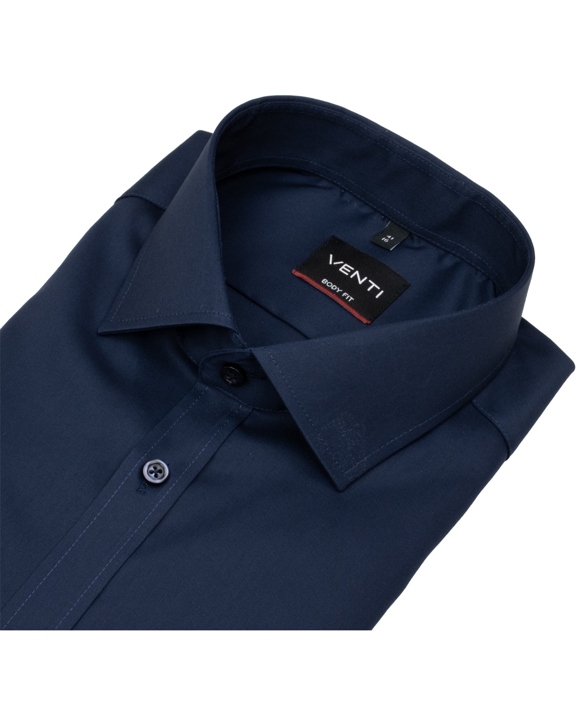Venti Hemd - Body Fit - Kentkragen - Twill - dunkelblau