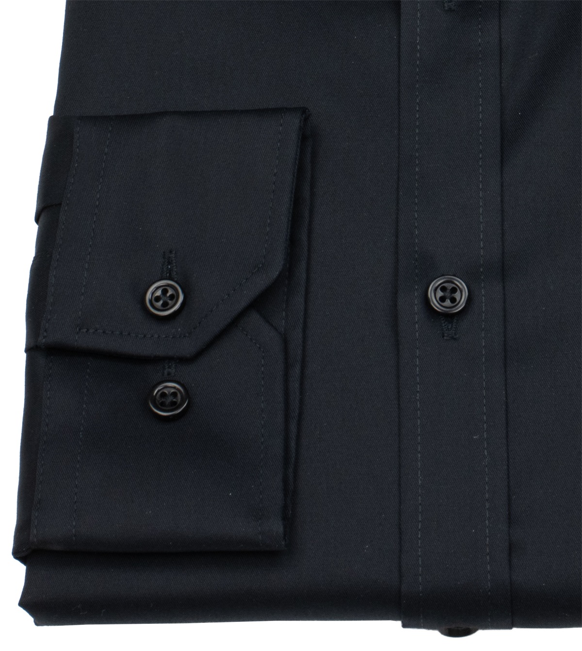 Venti Hemd - Body Fit - Kentkragen - Twill - schwarz