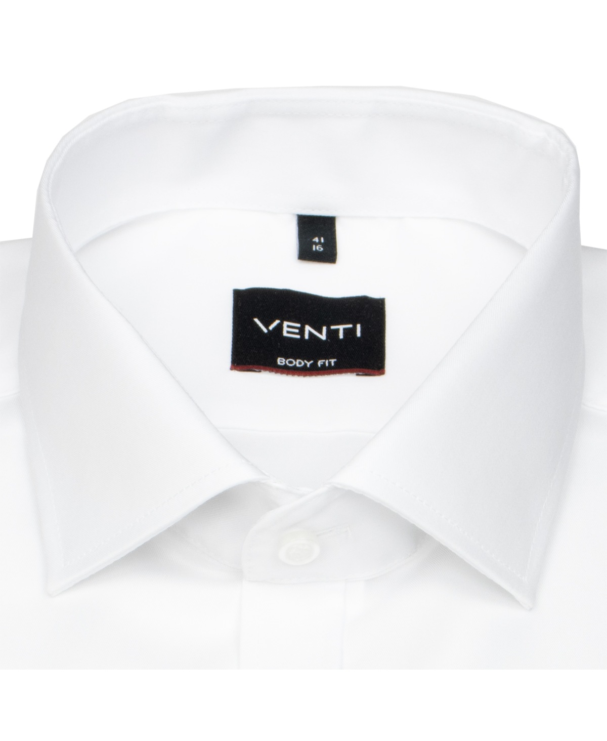 Venti Hemd - Body Fit - Kentkragen - Twill - weiß