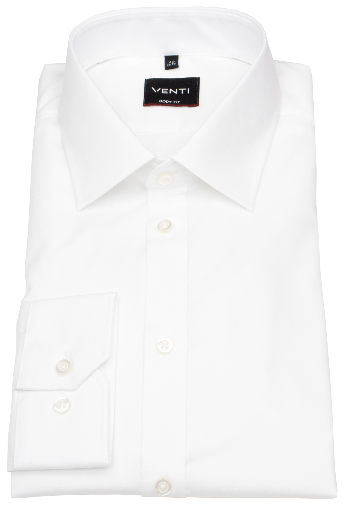 Venti Hemd - Body Fit - Kentkragen - weiß