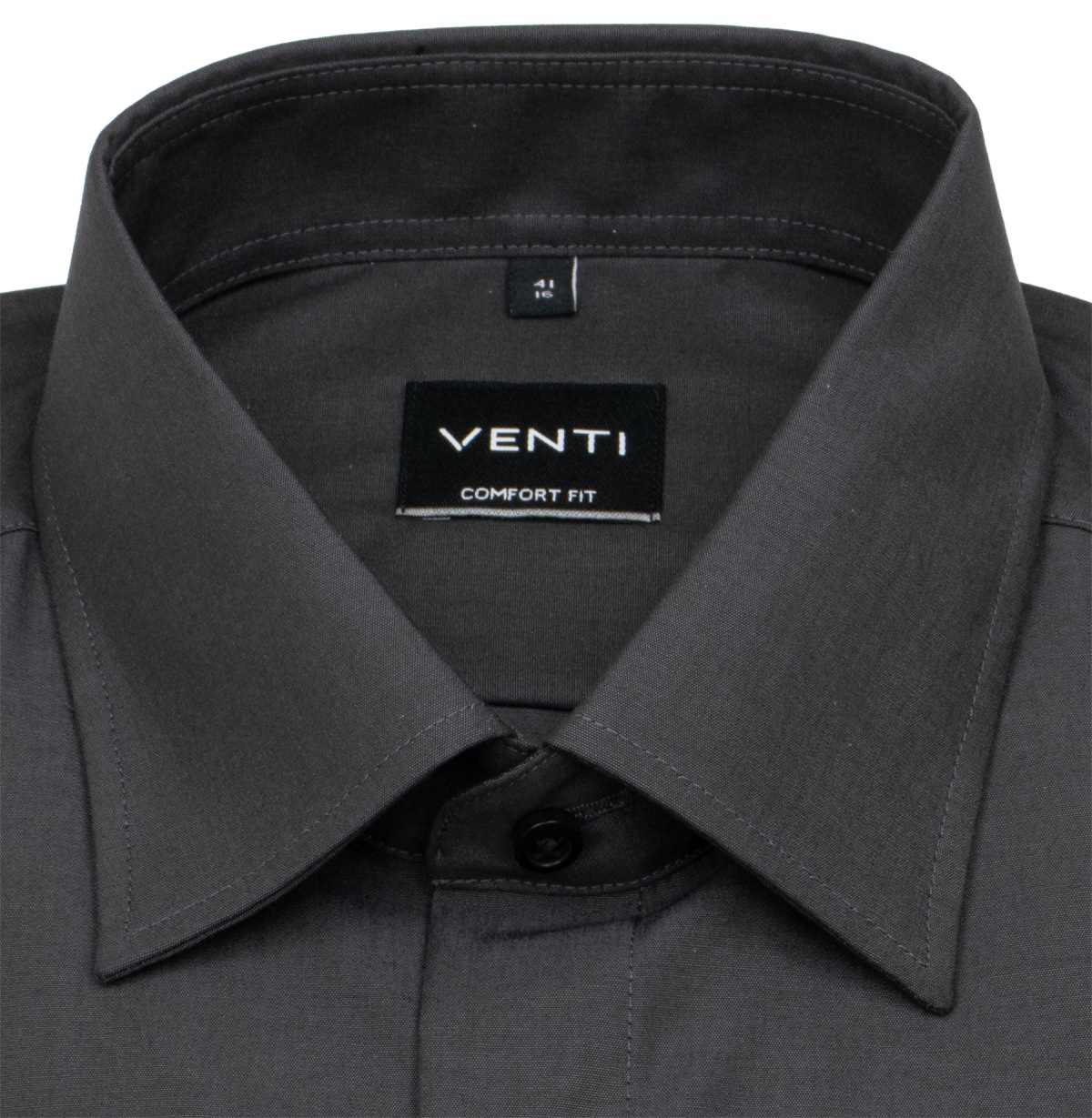 Venti Hemd - Comfort Fit - Kentkragen - anthrazit