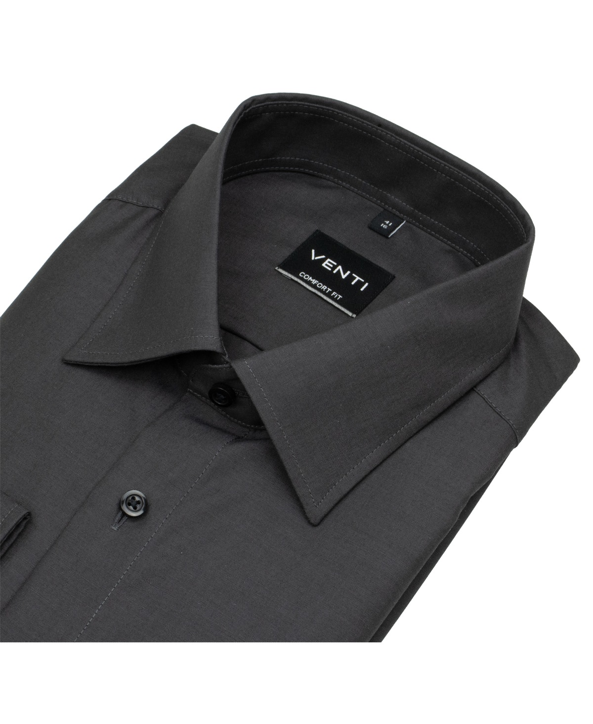 Venti Hemd - Comfort Fit - Kentkragen - anthrazit