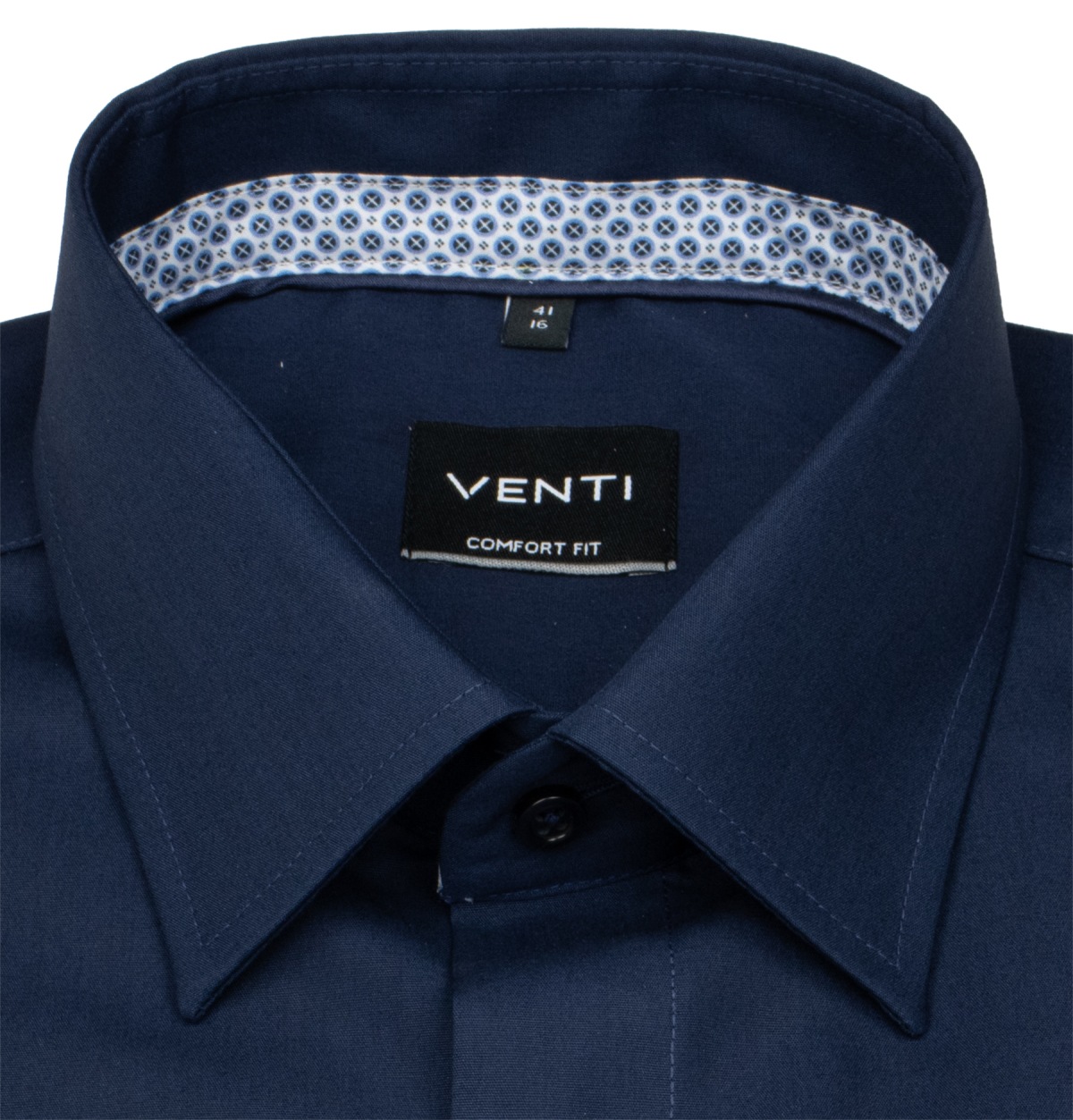 Venti Hemd - Comfort Fit - Kentkragen - dunkelblau