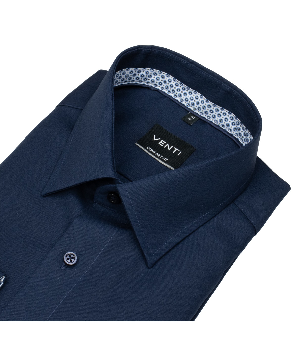 Venti Hemd - Comfort Fit - Kentkragen - dunkelblau