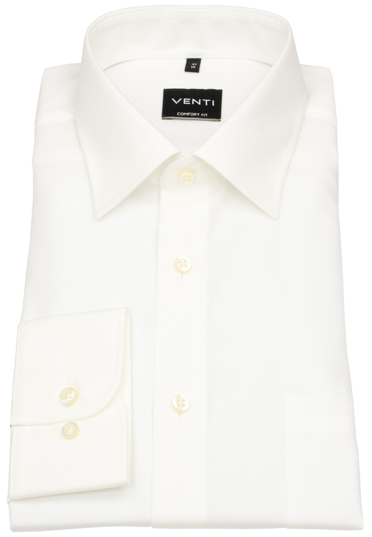 Venti Hemd - Comfort Fit - Kentkragen - helles beige