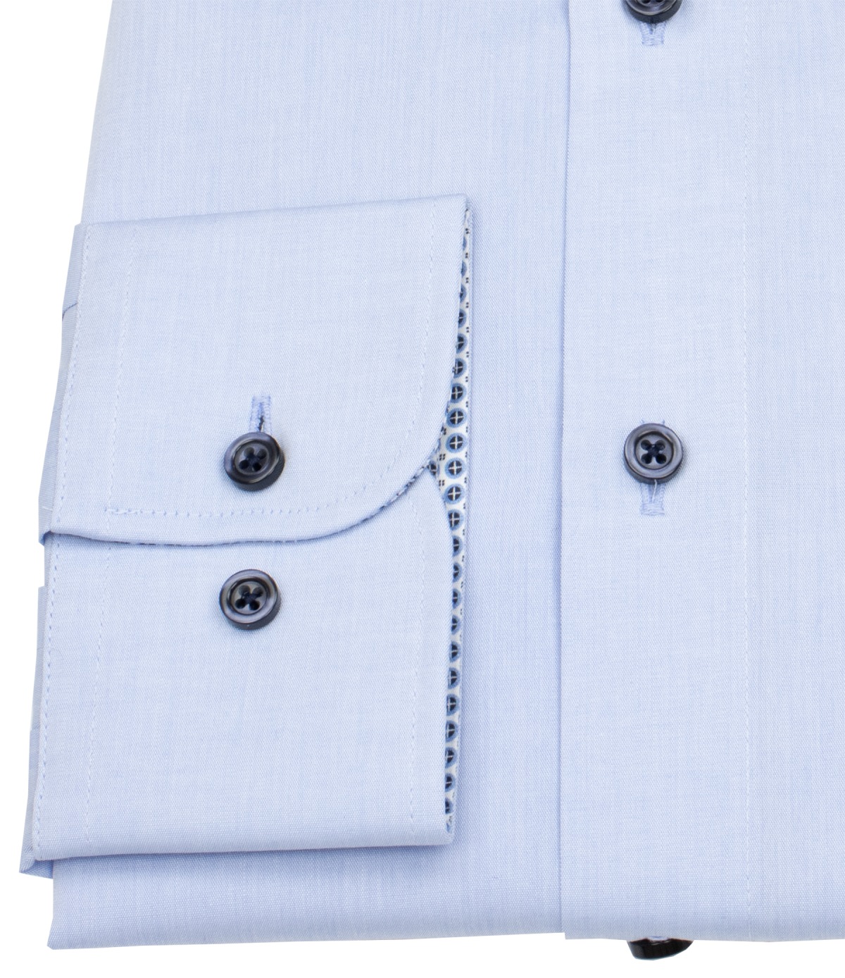 Venti Hemd - Comfort Fit - Kentkragen - Kontrastknöpfe - hellblau