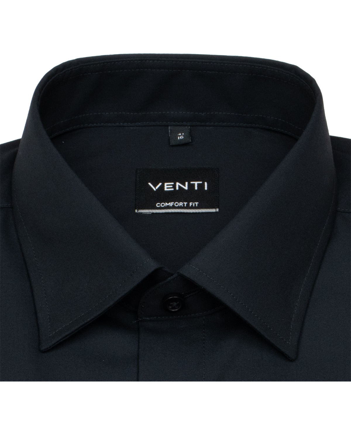 Venti Hemd - Comfort Fit - Kentkragen - schwarz