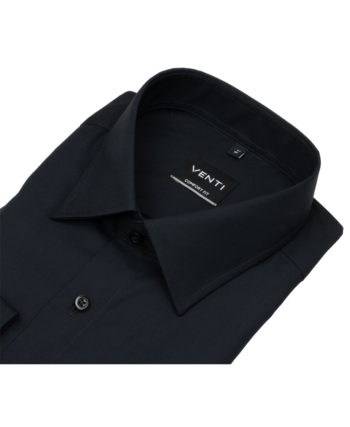 Venti Hemd - Comfort Fit - Kentkragen - schwarz