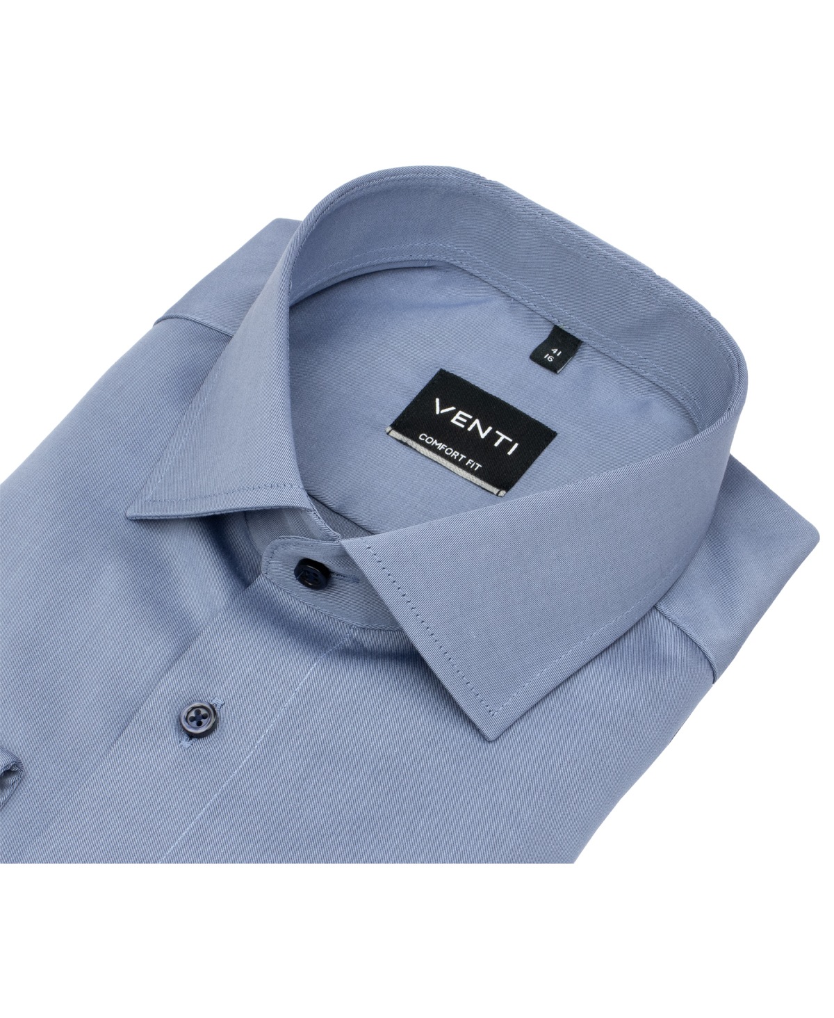 Venti Hemd - Comfort Fit - Kentkragen - Twill - blau