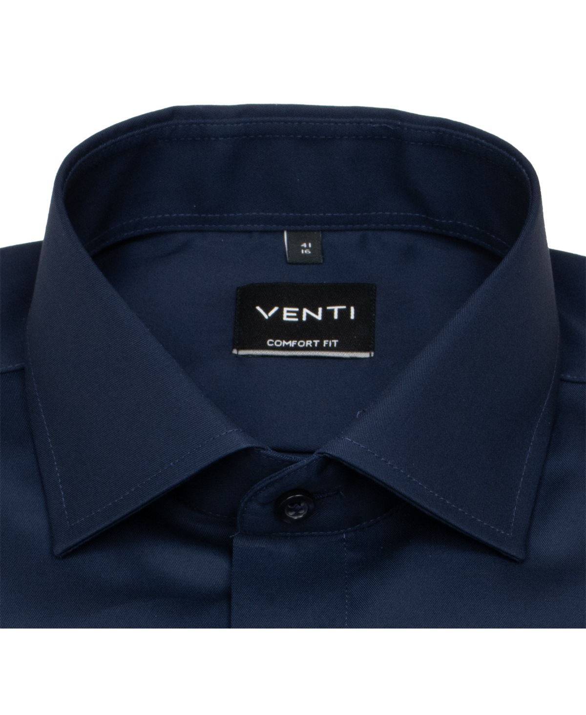 Venti Hemd - Comfort Fit - Kentkragen - Twill - dunkelblau