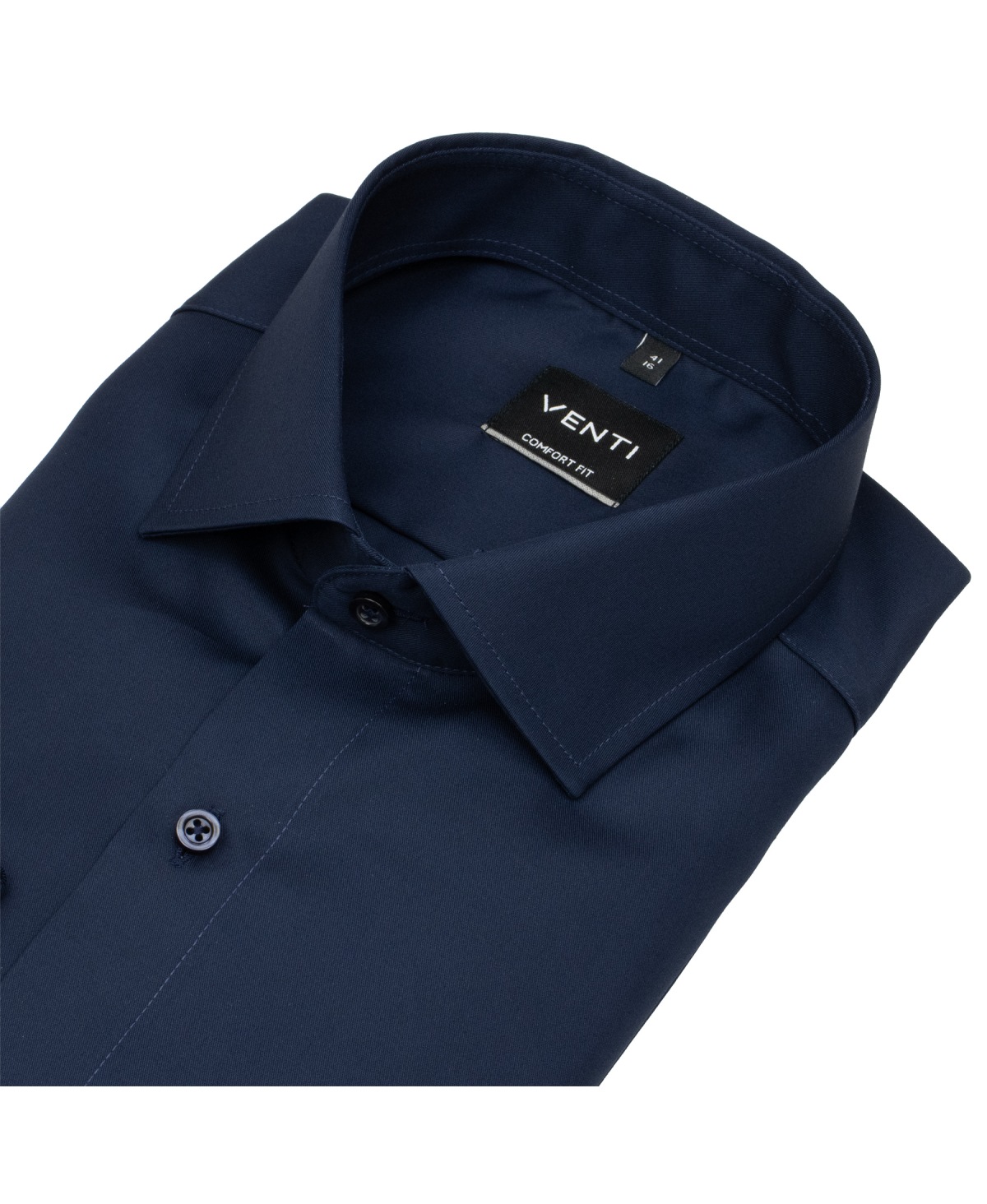 Venti Hemd - Comfort Fit - Kentkragen - Twill - dunkelblau