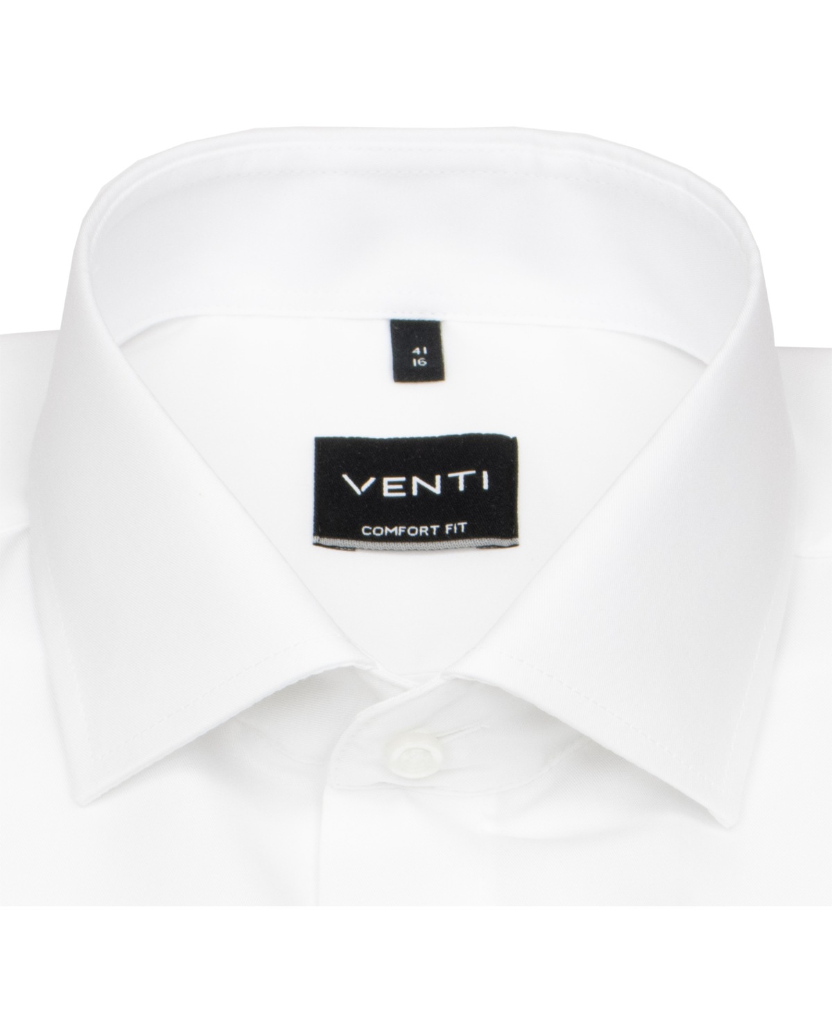Venti Hemd - Comfort Fit - Kentkragen - Twill - weiß