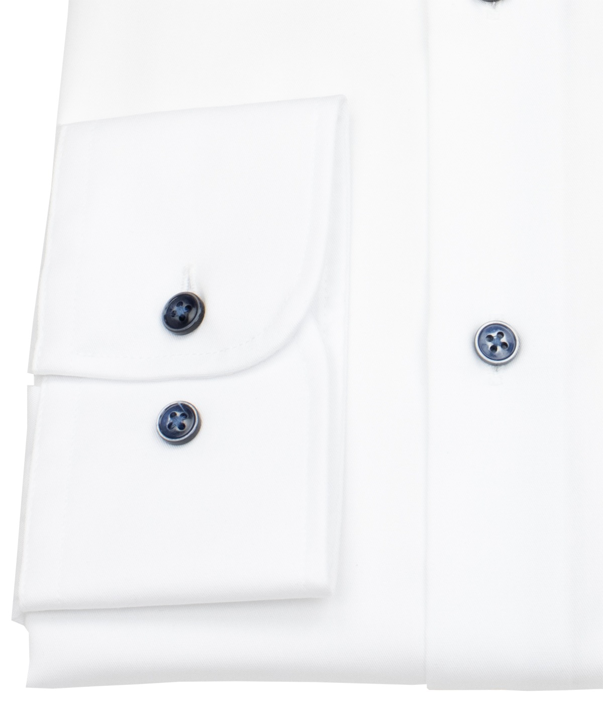 Venti Hemd - Comfort Fit - Print - Kontrastknöpfe - weiß