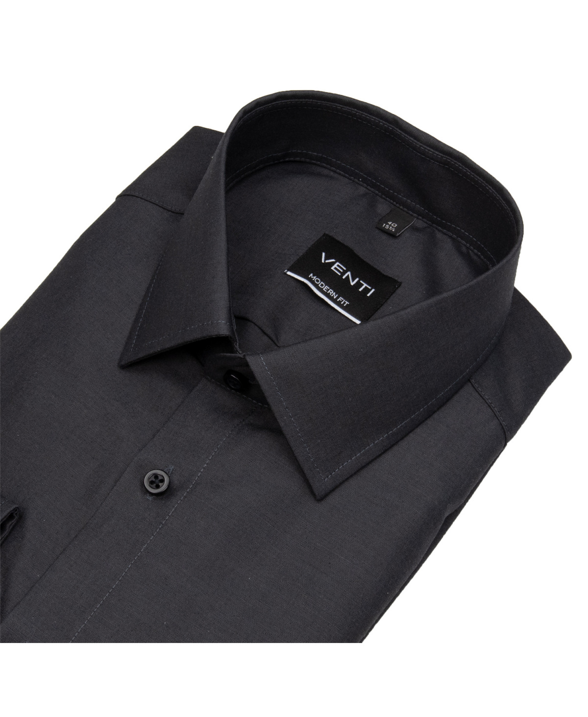 Venti Hemd - Modern Fit - Kentkragen - anthrazit