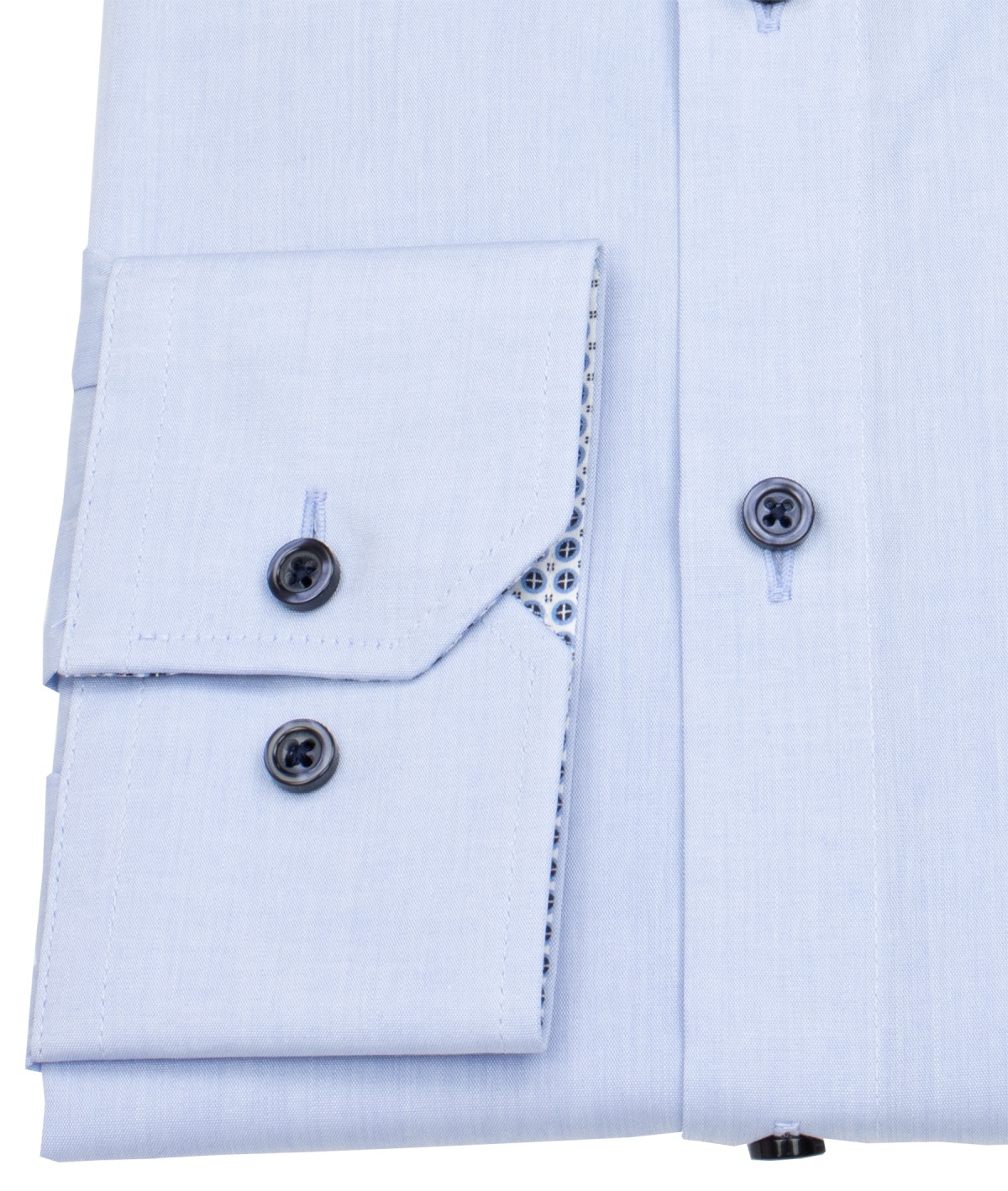 Venti Hemd - Modern Fit - Kentkragen - Kontrastknöpfe - hellblau