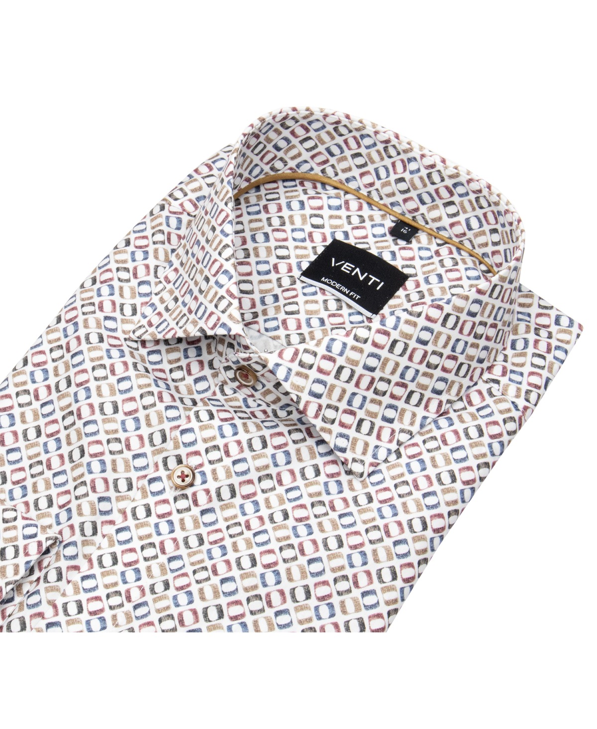 Venti Hemd - Modern Fit - Kentkragen - Print - mehrfarbig