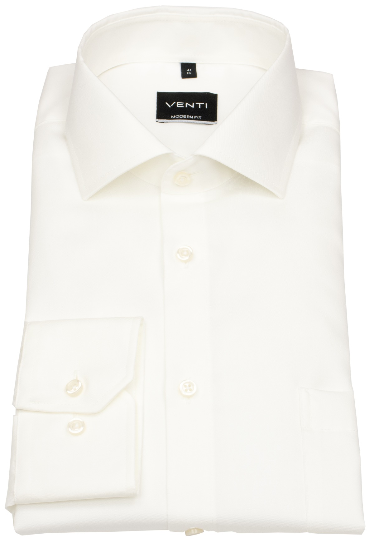 Venti Hemd - Modern Fit - Kentkragen - Twill - hellbeige