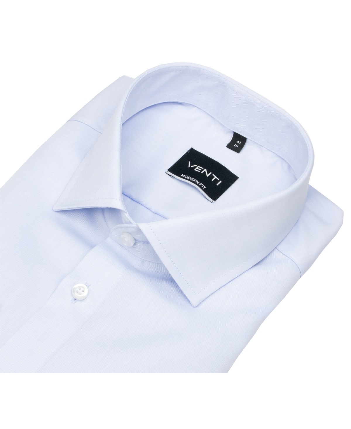 Venti Hemd - Modern Fit - Kentkragen - Twill - hellblau