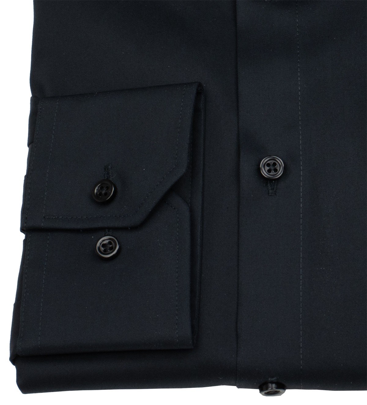 Venti Hemd - Modern Fit - Kentkragen - Twill - schwarz