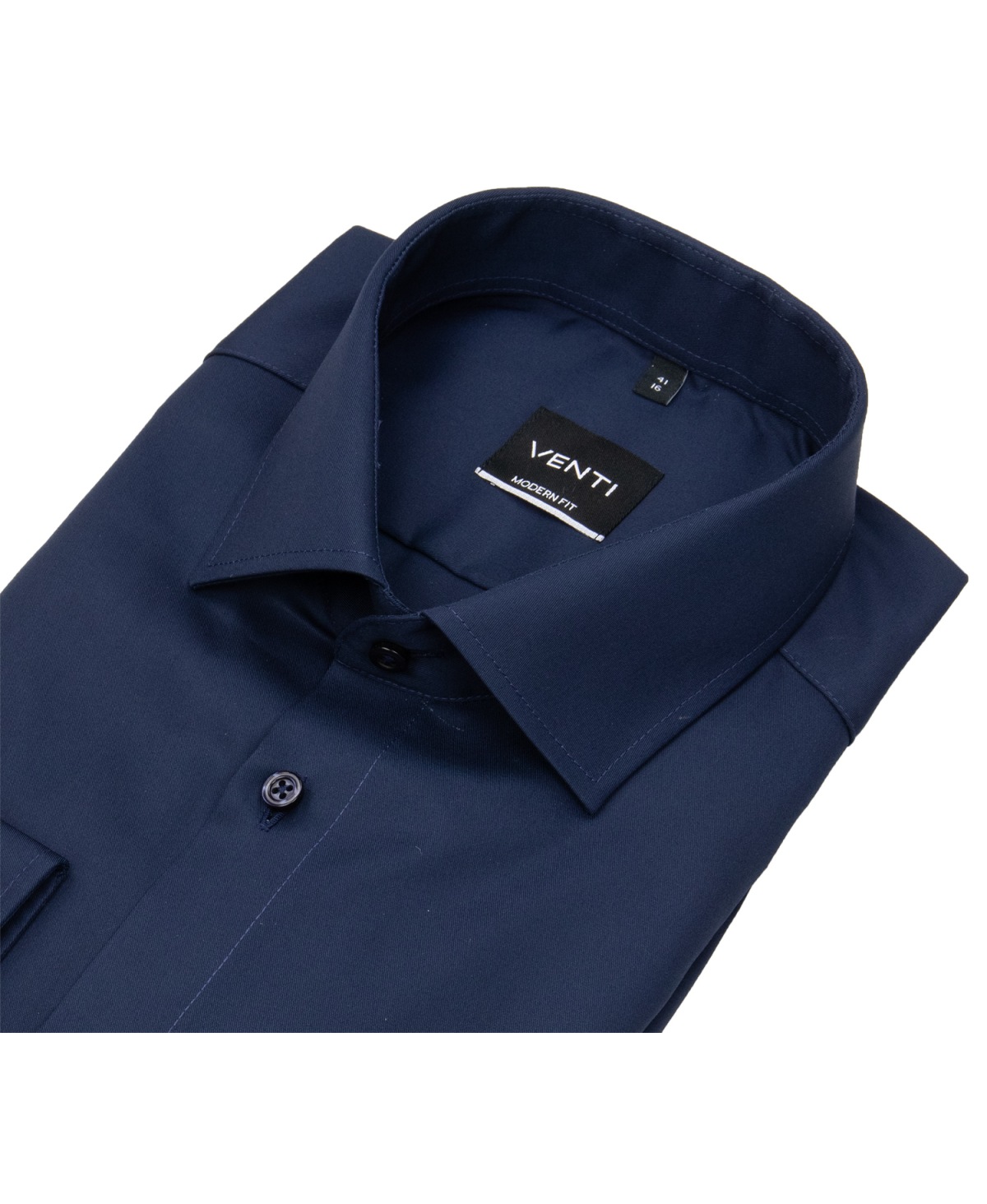 Venti Hemd - Modern Fit - Twill - dunkelblau - extra langer Arm 72cm