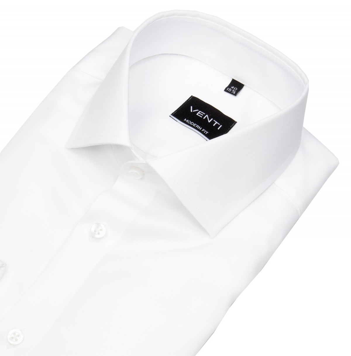 Venti Hemd - Modern Fit - Twill - weiß